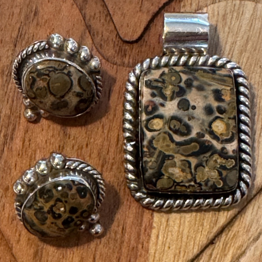 Vintage Taxco Mexico Sterling Silver 925 jewelry set